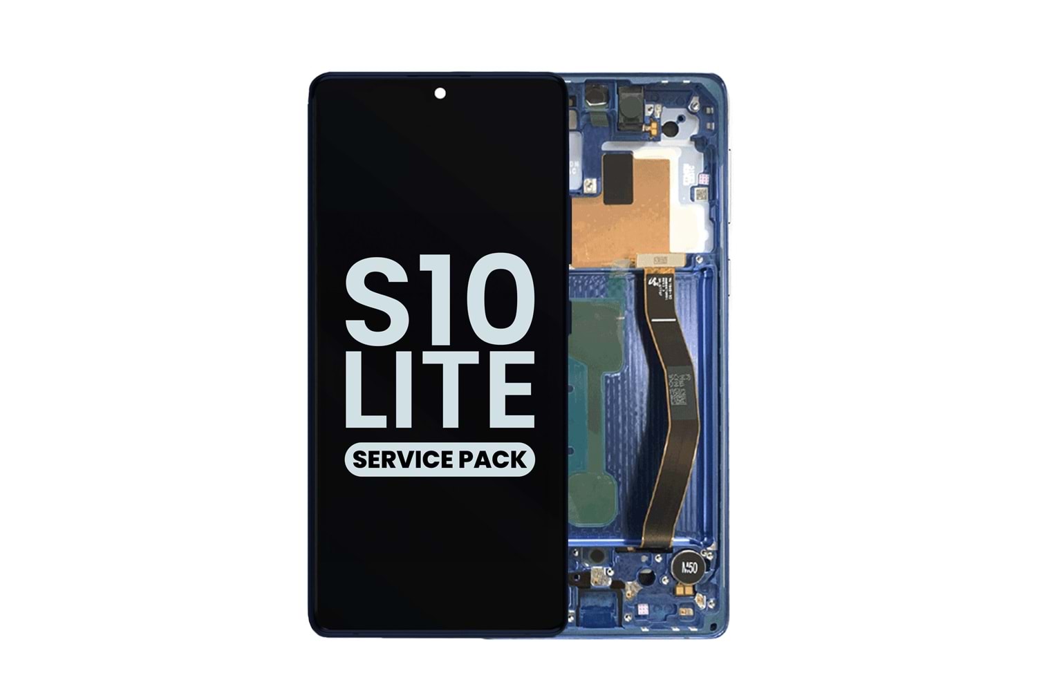 SAMSUNG S10 LİTE LCD EKRAN ÇITALI MAVİ (TR SERVİS)