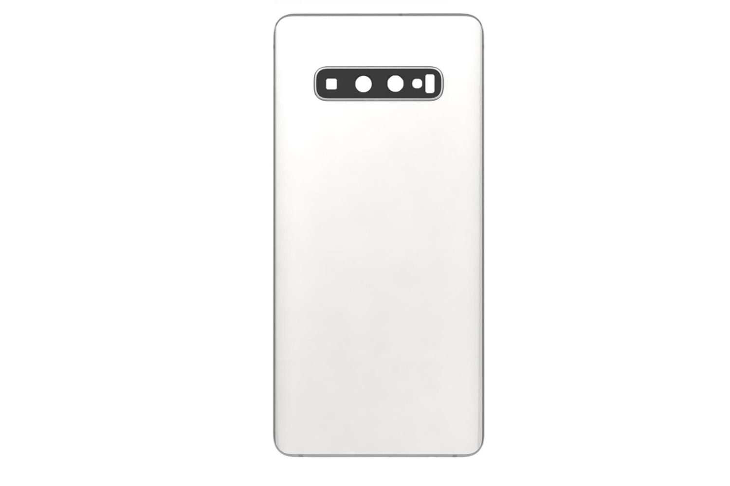 SAMSUNG S10 PLUS ARKA PİL KAPAK KAMERA CAMLI BEYAZ
