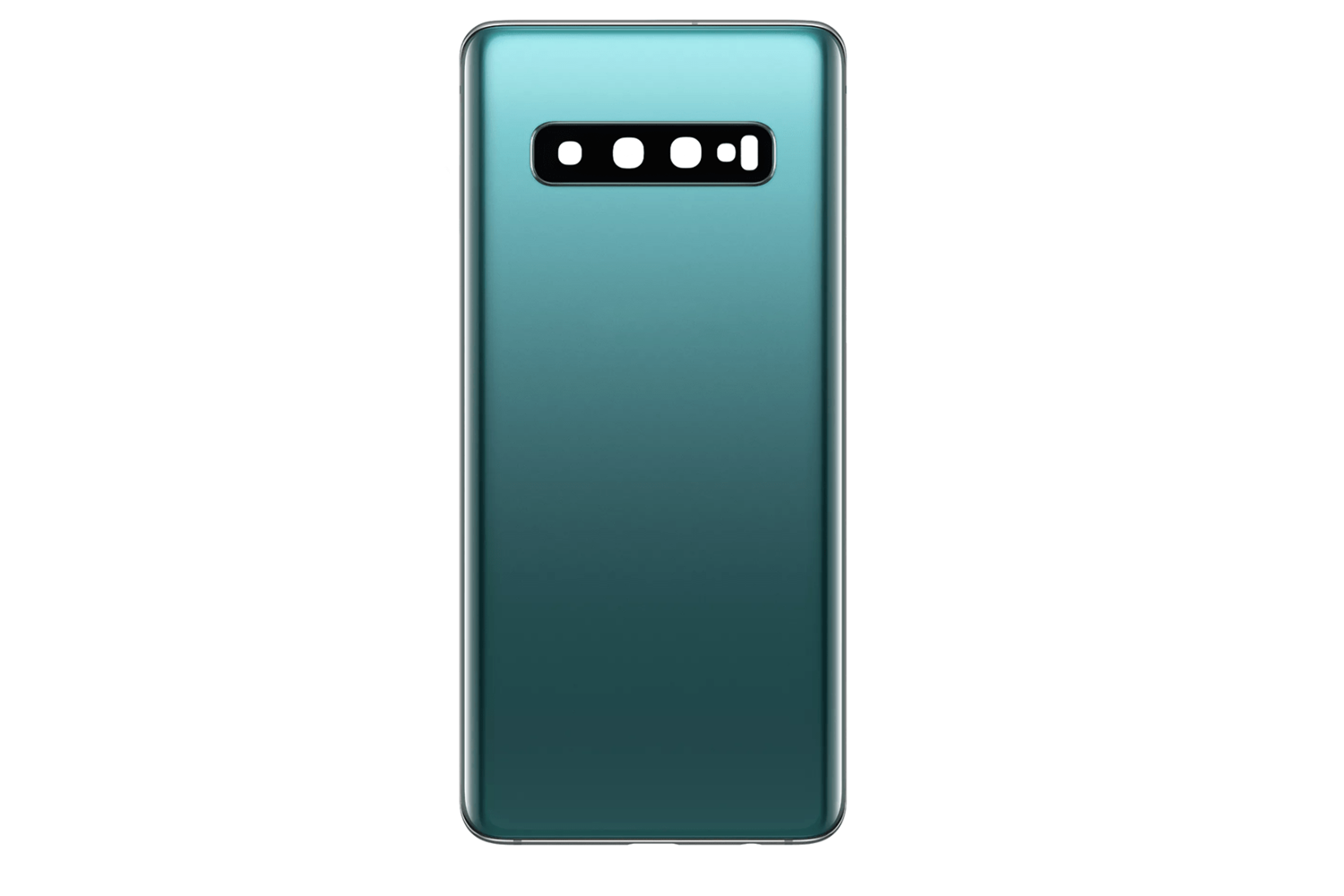 SAMSUNG S10 PLUS ARKA PİL KAPAK KAMERA CAMLI YEŞİL