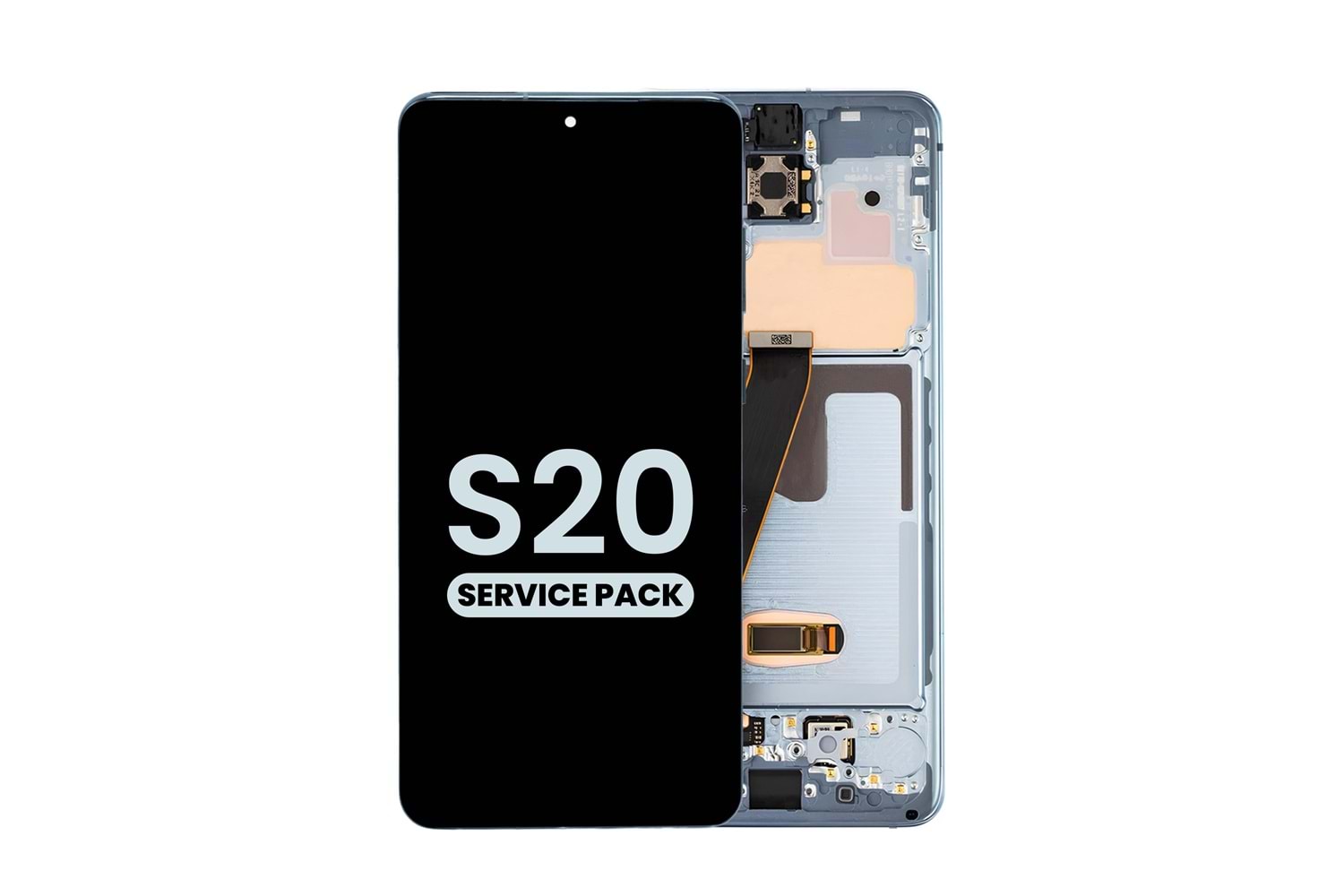 SAMSUNG S20 LCD EKRAN ÇITALI MAVİ (TR SERVİS) GH82-31433D