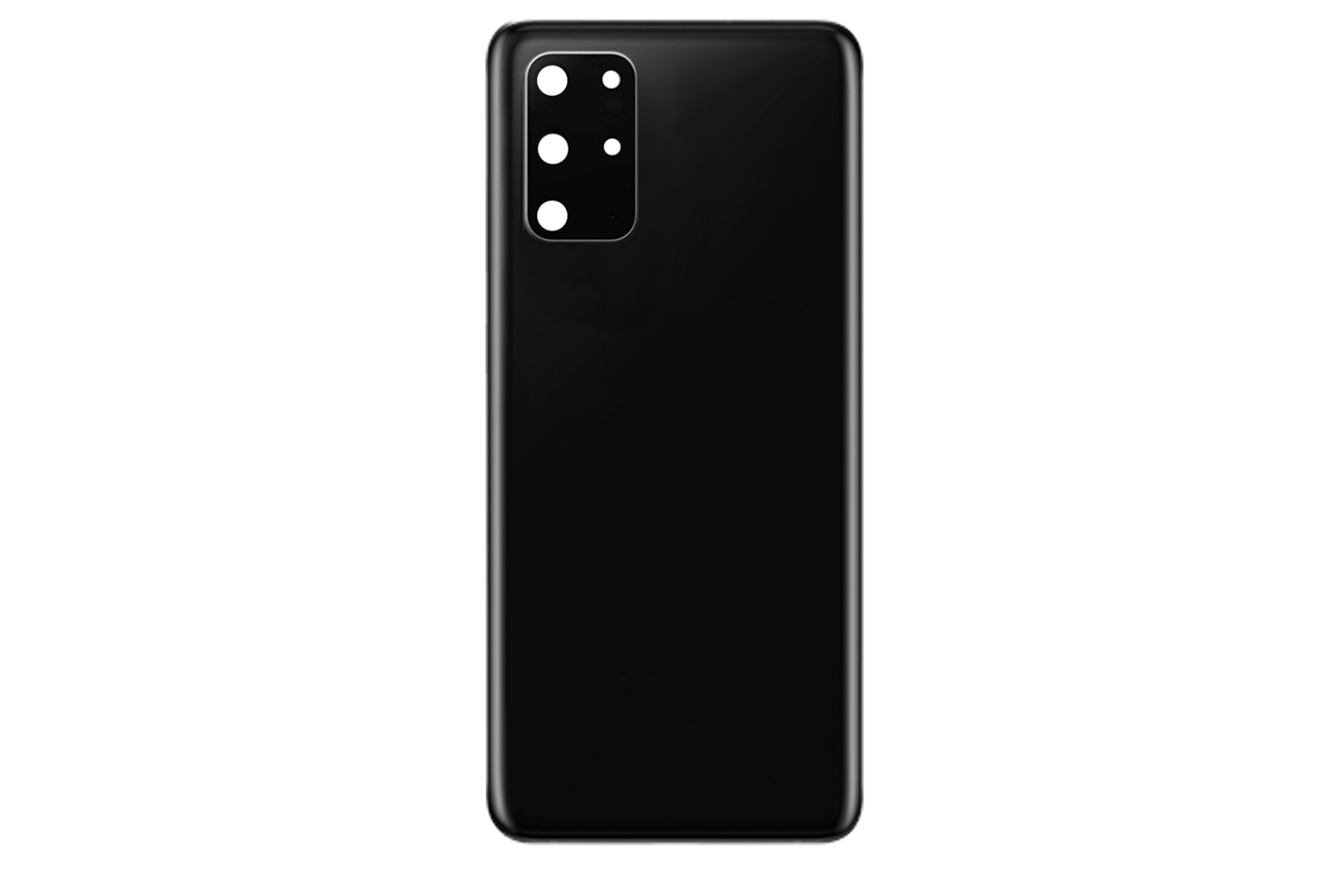 SAMSUNG S20 PLUS ARKA PİL KAPAK KEMERA CAMLI SİYAH