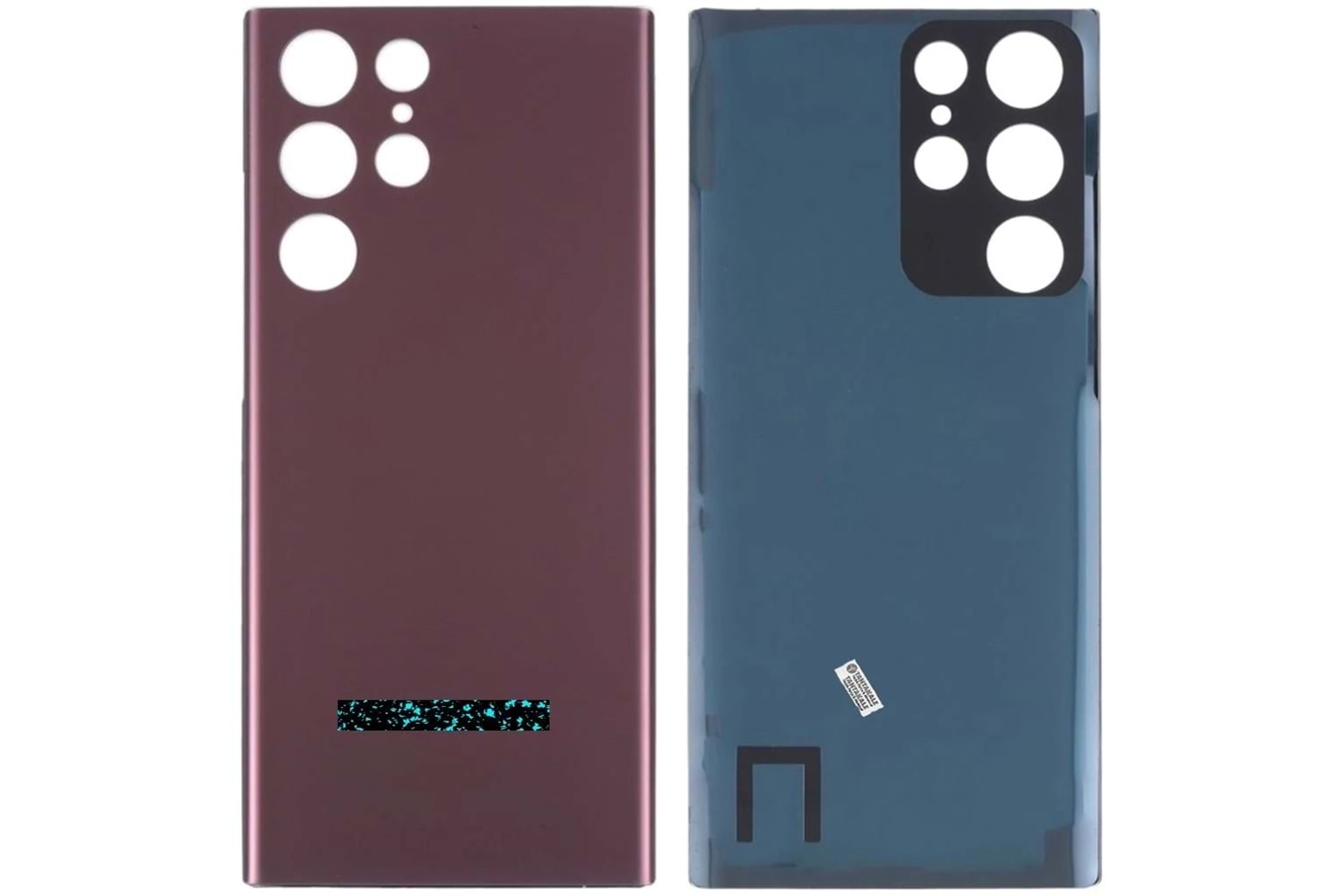 SAMSUNG S22 ULTRA ARKA PİL KAPAK KAMERA CAMLI BRONZ