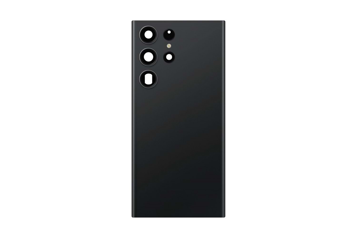 SAMSUNG S23 ULTRA ARKA PİL KAPAK KEMERA CAMLI SİYAH