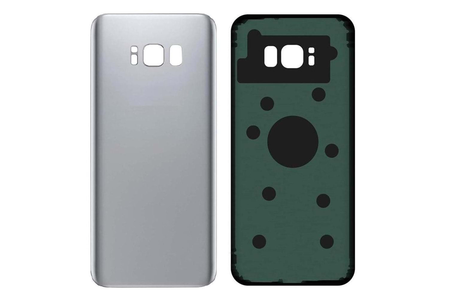 SAMSUNG S8 ARKA PİL KAPAK SİLVER