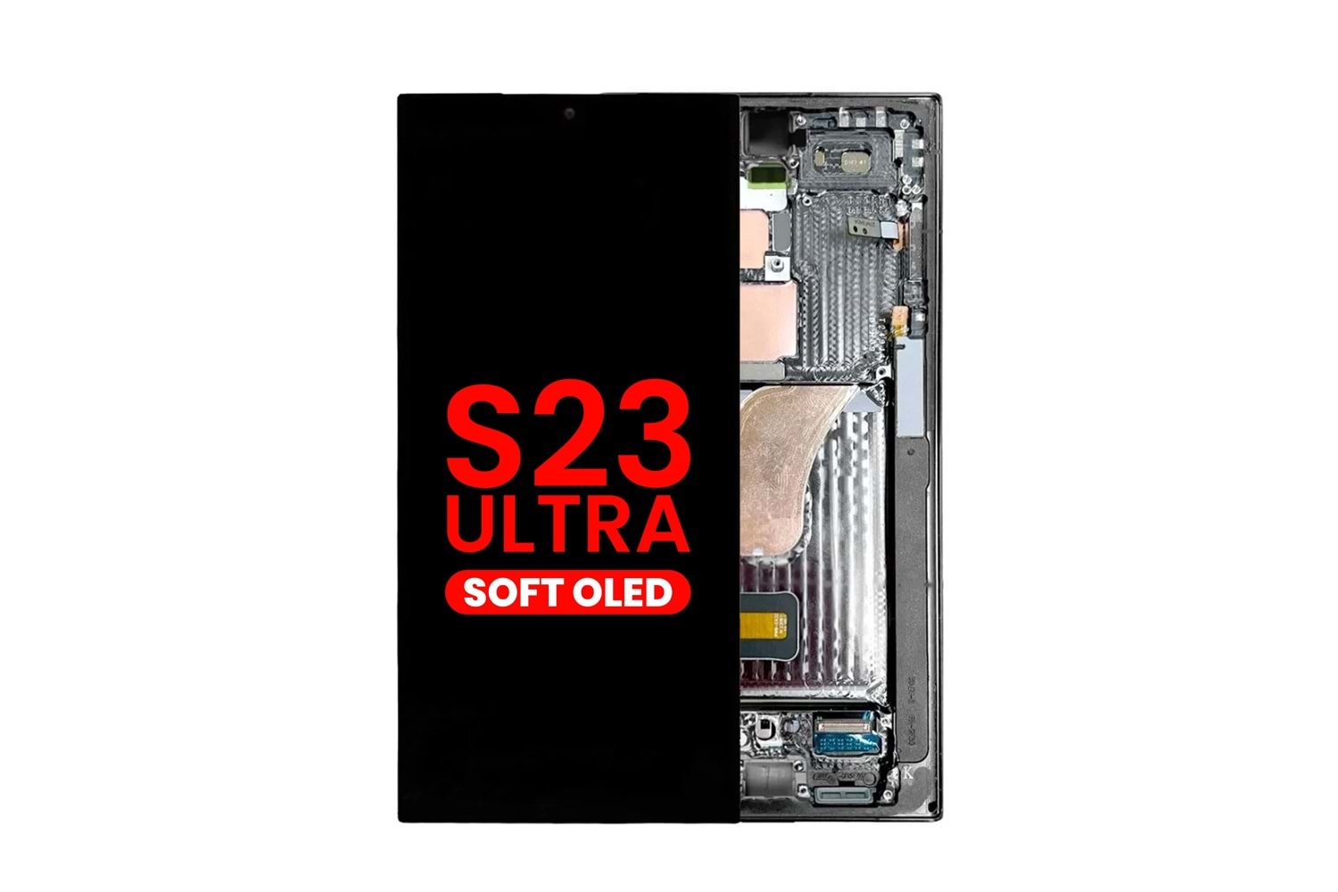 SAMSUNG S23 ULTRA LCD EKRAN ÇITALI OLED SİYAH