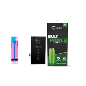 GİREX İPHONE 12 / 12 PRO BATARYA GÜÇLENDİRİLMİŞ (3300 MAH)