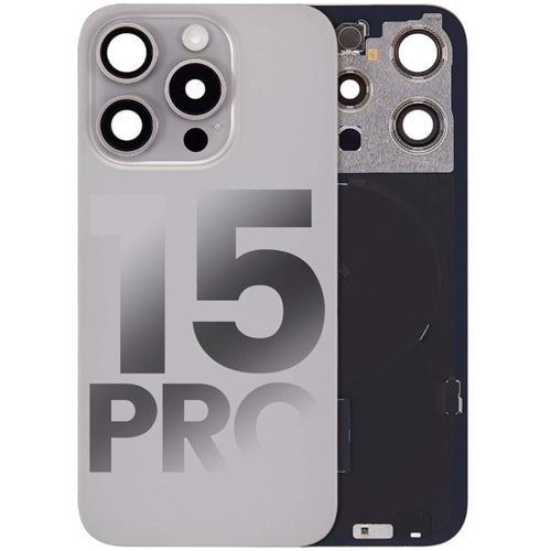 İPHONE 15 PRO MAX ARKA PİL KAPAĞI KAMERA CAMLI NATÜREL