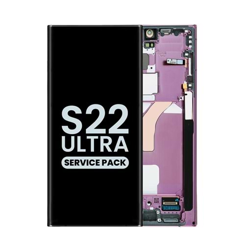 SAMSUNG S22 ULTRA - S908 LCD EKRAN ÇITALI BORDO - BRONZ (TR SERVİS) GH82-27488B