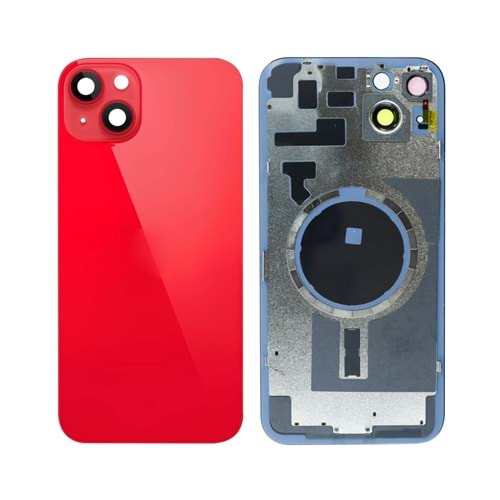 İPHONE 14 PLUS ARKA PİL KAPAK FULL KIRMIZI