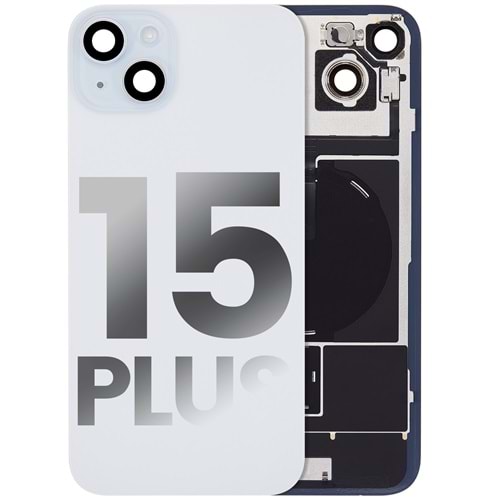 İPHONE 15 PLUS ARKA PİL KAPAĞI FULL BEYAZ