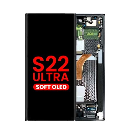SAMSUNG S22 ULTRA LCD EKRAN ÇITALI SİYAH OLED