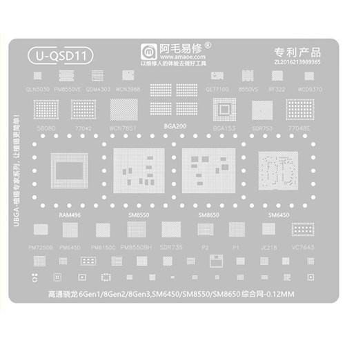 AMAOE (U-QSD11) SM8550 - SM8650 - SM8635 ENTEGRE KALIBI