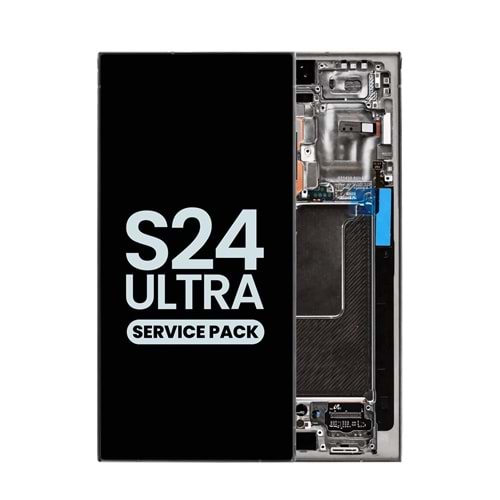 SAMSUNG S24 ULTRA - S928 LCD EKRAN ÇITALI SİYAH (TR SERVİS)