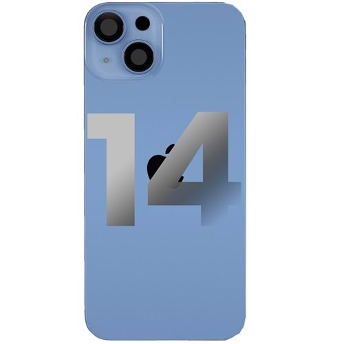 İPHONE 14 ARKA PİL KAPAĞI KAMERA CAMLI MAVİ