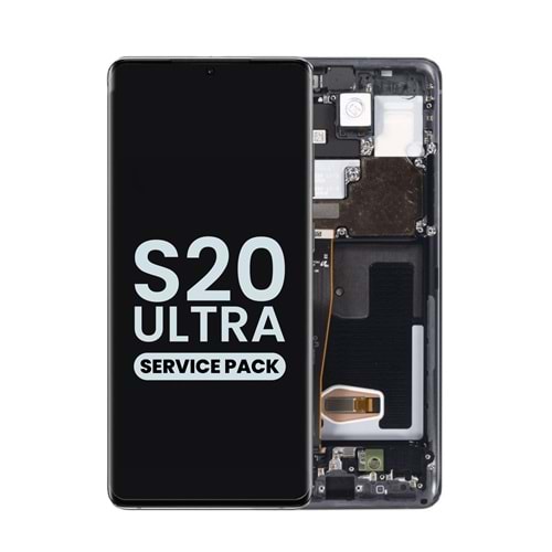 SAMSUNG S20 ULTRA - G988 LCD EKRAN ÇITALI SİYAH (TR SERVİS)