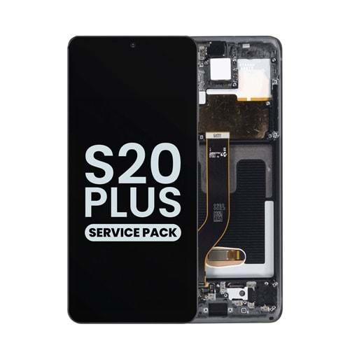 SAMSUNG S20 PLUS - G986 LCD EKRAN ÇITALI SİYAH (TR SERVİS)