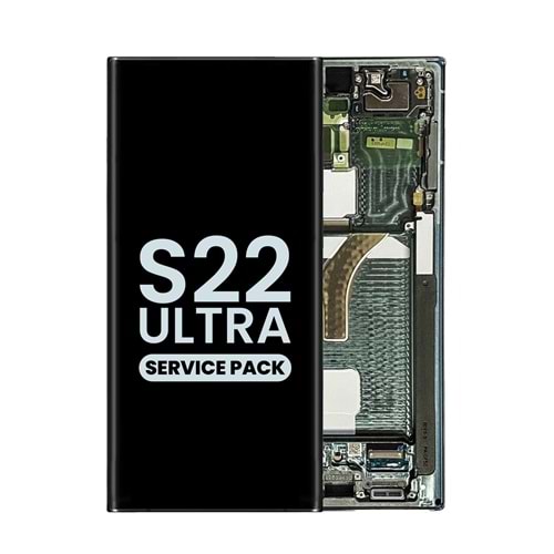 SAMSUNG S22 ULTRA - S908 LCD EKRAN ÇITALI YEŞİL (TR SERVİS) GH82-27489D