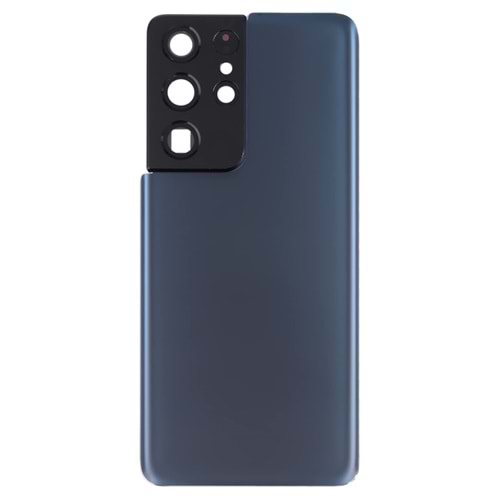 SAMSUNG S21 ULTRA ARKA PİL KAPAK KAMERA CAMLI MAVİ