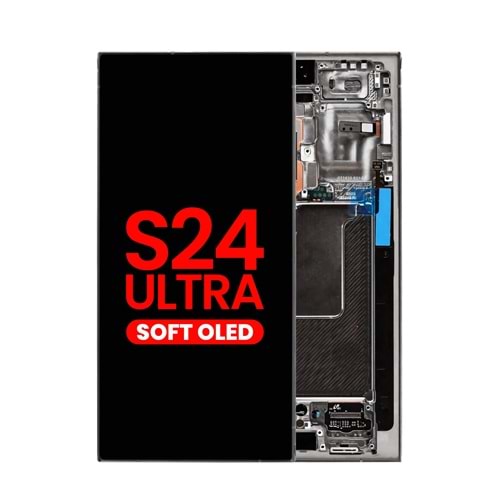 SAMSUNG S24 ULTRA LCD EKRAN ÇITALI SİYAH OLED