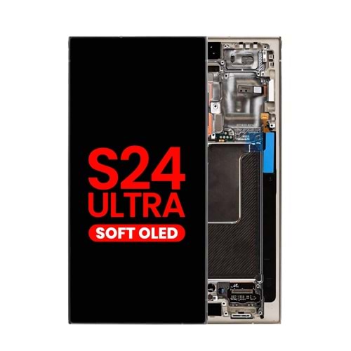 SAMSUNG S24 ULTRA LCD EKRAN ÇITALI GRİ NATUREL OLED