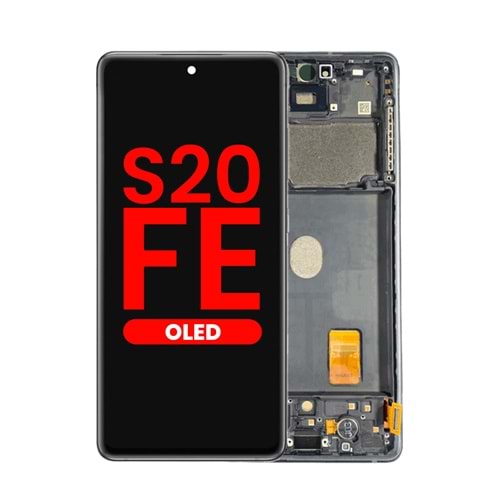 SAMSUNG S20FE LCD EKRAN ÇITALI OLED SİLVER - BEYAZ
