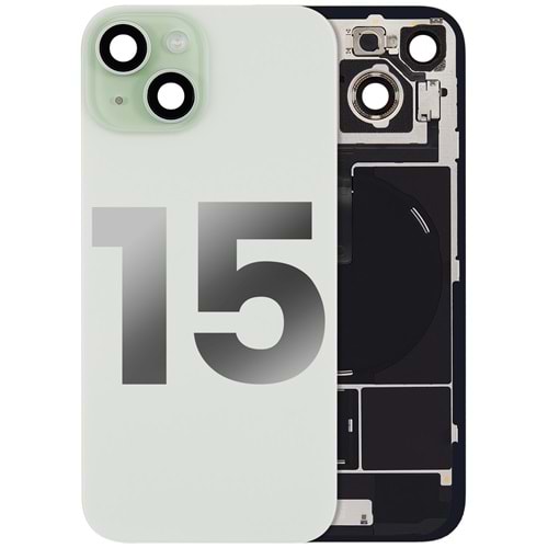 İPHONE 15 ARKA PİL KAPAK KAMERA CAMLI YEŞİL