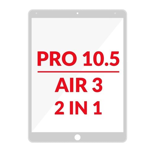 İPAD PRO 10.5 / AİR 3 DOKUNMATİK CAM BEYAZ