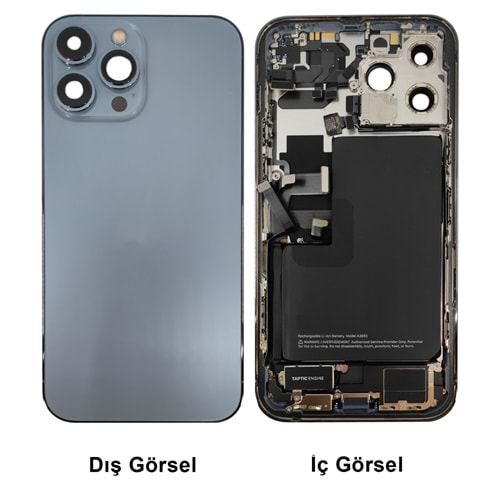 İPHONE 13 PRO KASA DOLU ÇIKMA BATARYALI MAVİ