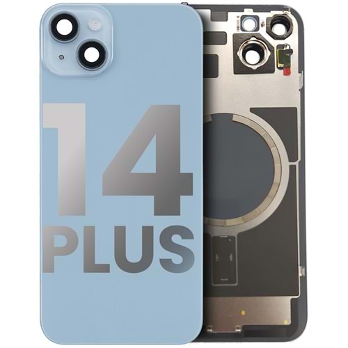 İPHONE 14 PLUS ARKA PİL KAPAĞI FULL MAVİ