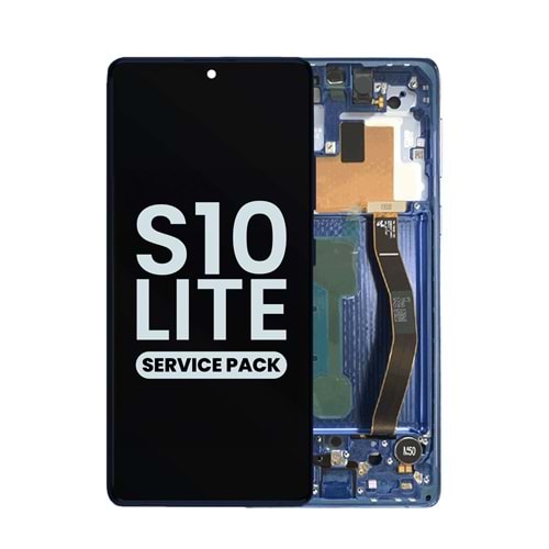 SAMSUNG S10 LİTE LCD EKRAN ÇITALI MAVİ (TR SERVİS)