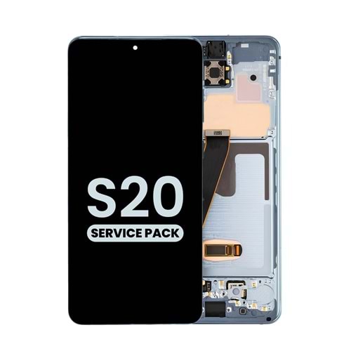 SAMSUNG S20 5G LCD EKRAN ÇITALI MAVİ (TR SERVİS)