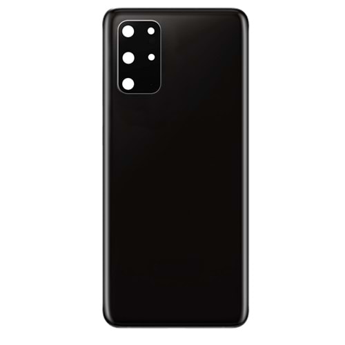 SAMSUNG S20 PLUS ARKA PİL KAPAK KEMERA CAMLI SİYAH