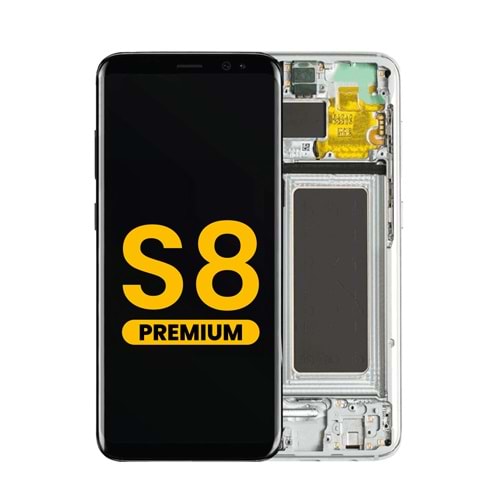SAMSUNG S8 LCD EKRAN ÇITALI CAM DEĞİŞMİŞ SİLVER