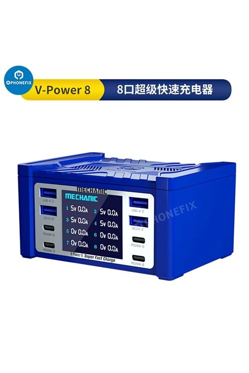 MECHANİC V POWER 8 100W USB AMPER ÖLÇER
