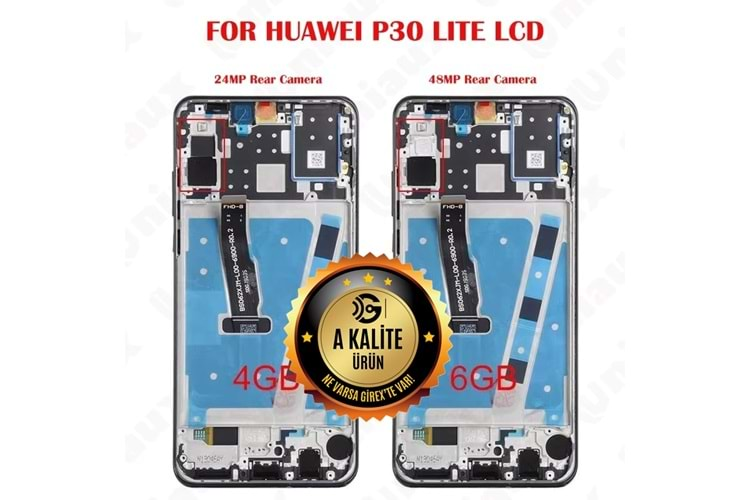 HUAWEİ P30 LİTE LCD EKRAN ÇITALI 64GB/24MP SİLVER