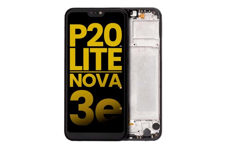 HUAWEİ P20 LİTE / NOVA 3E LCD EKRAN ÇITALI SERVİS SİYAH