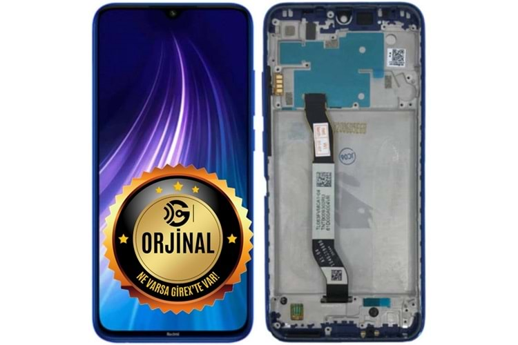 REDMİ NOTE 8 PRO LCD EKRAN ÇITALI ÇİFT SİM SERVİS MAVİ