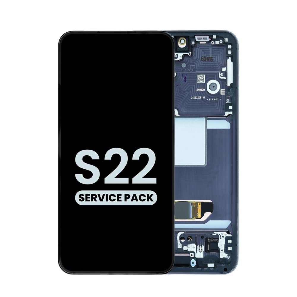 SAMSUNG S22 LCD EKRAN ÇITALI SİYAH (TR SERVİS)