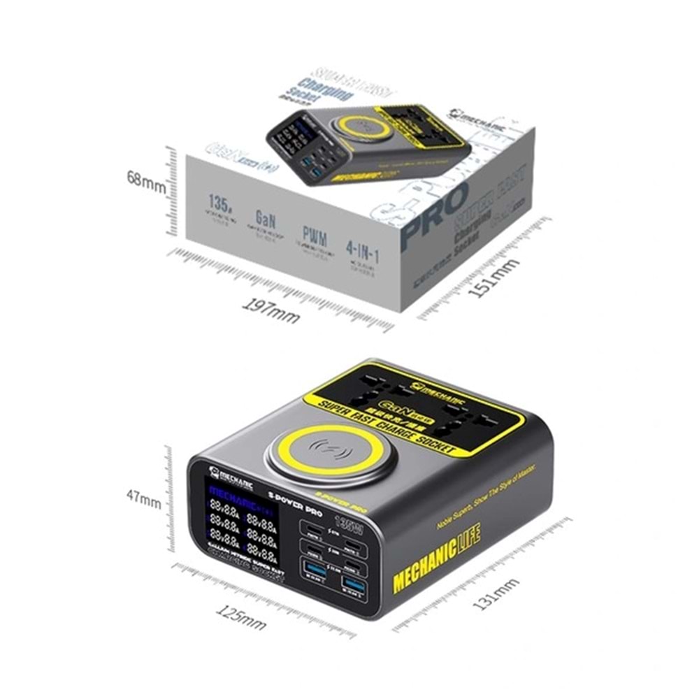 MECHANİC S POWER PRO AMPER ÖLÇER USB ÇOĞALTICI