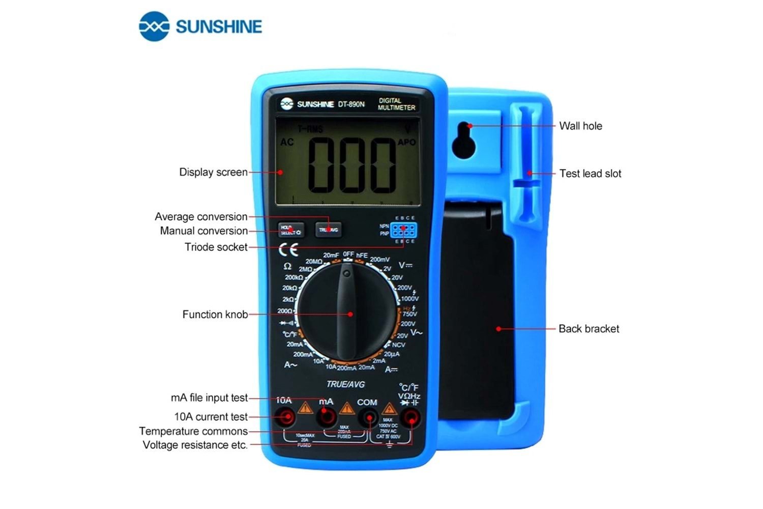 SUNSHİNE DT-890N MULTİ METRE