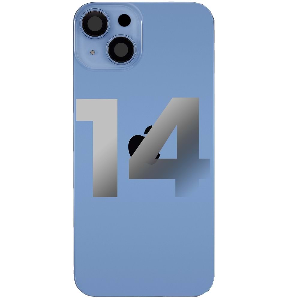 İPHONE 14 ARKA PİL KAPAĞI KAMERA CAMLI MAVİ