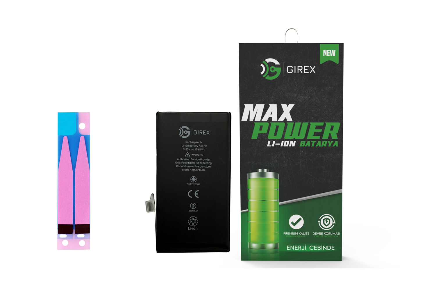 GİREX İPHONE 12 / 12 PRO BATARYA GÜÇLENDİRİLMİŞ