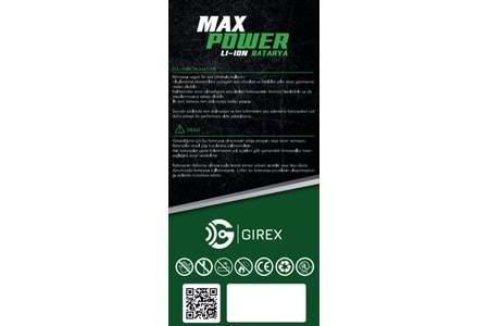 GİREX İPHONE 13 MİNİ BATARYA GÜÇLENDİRİLMİŞ (2600 MAH)