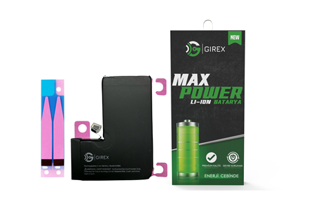 GİREX İPHONE 14 PRO BATARYA GÜÇLENDİRİLMİŞ