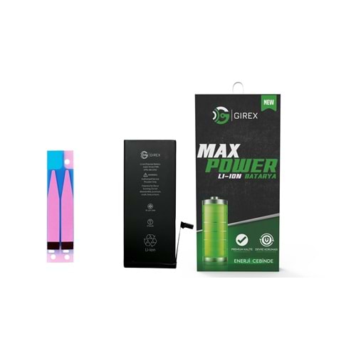 GİREX İPHONE 6G PLUS BATARYA GÜÇLENDİRİLMİŞ 3710 MAH