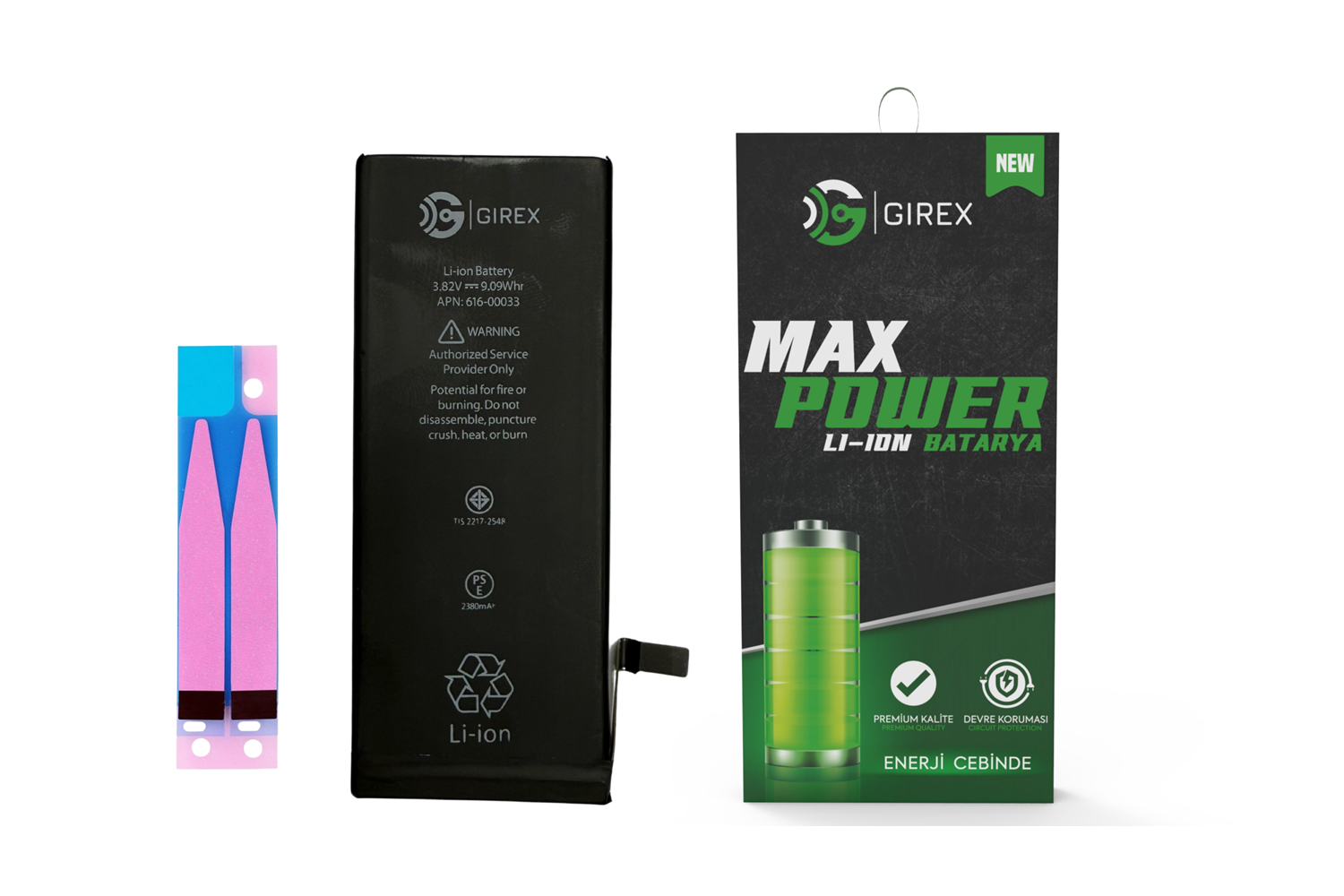 GİREX İPHONE 6S BATARYA GÜÇLENDİRİLMİŞ