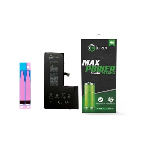 GİREX İPHONE XS BATARYA GÜÇLENDİRİLMİŞ (3050 MAH)