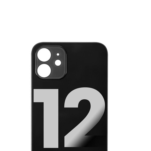 İPHONE 12 ARKA PİL KAPAĞI SİYAH
