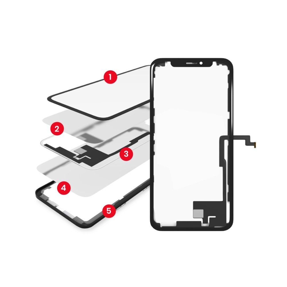 İPHONE X DOKUNMATİK CAM UZUN FİLM