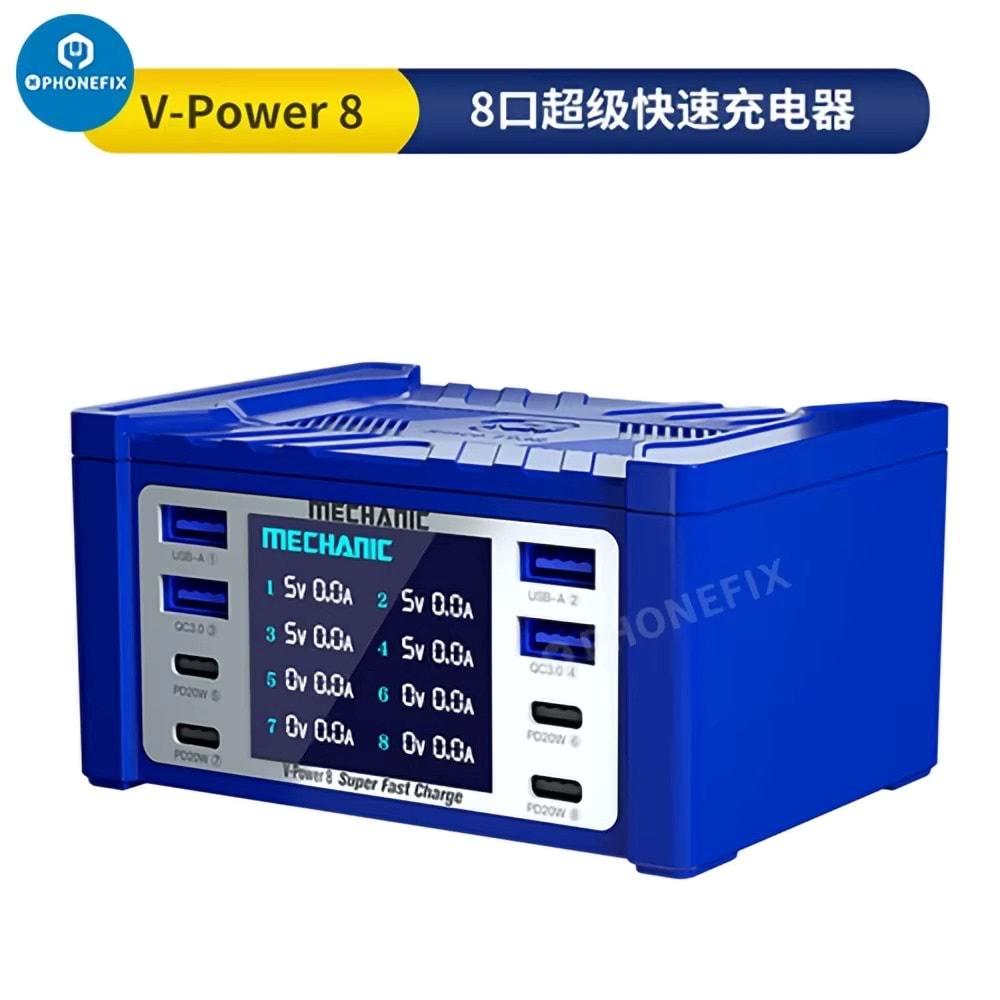MECHANİC V POWER 8 100W USB AMPER ÖLÇER